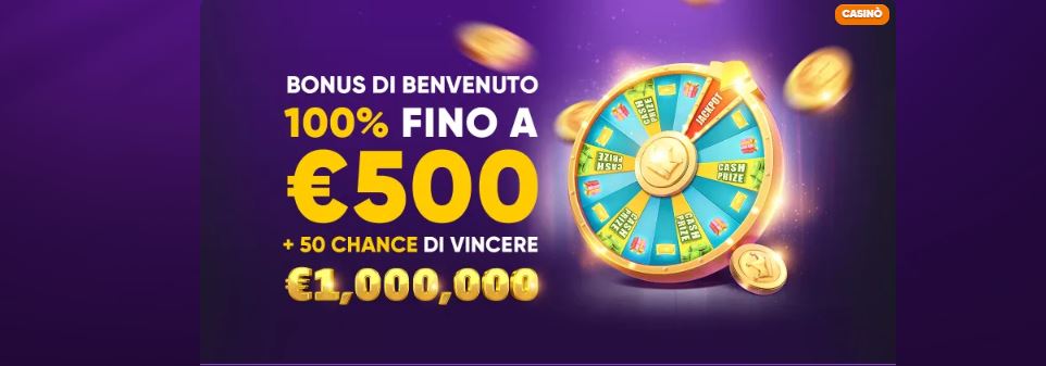 Ottieni bonus di benvenuto