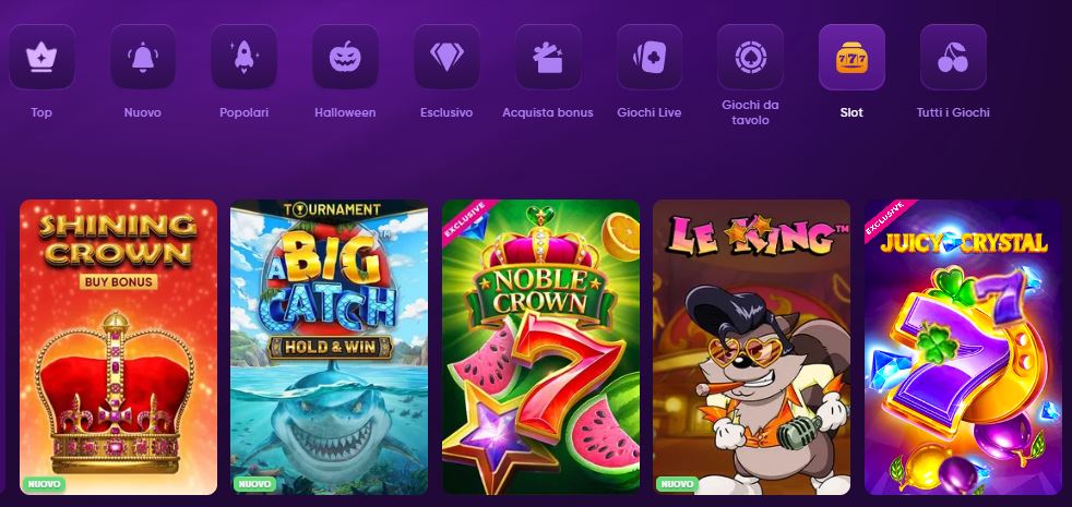 Sfoglia le categorie di gioco